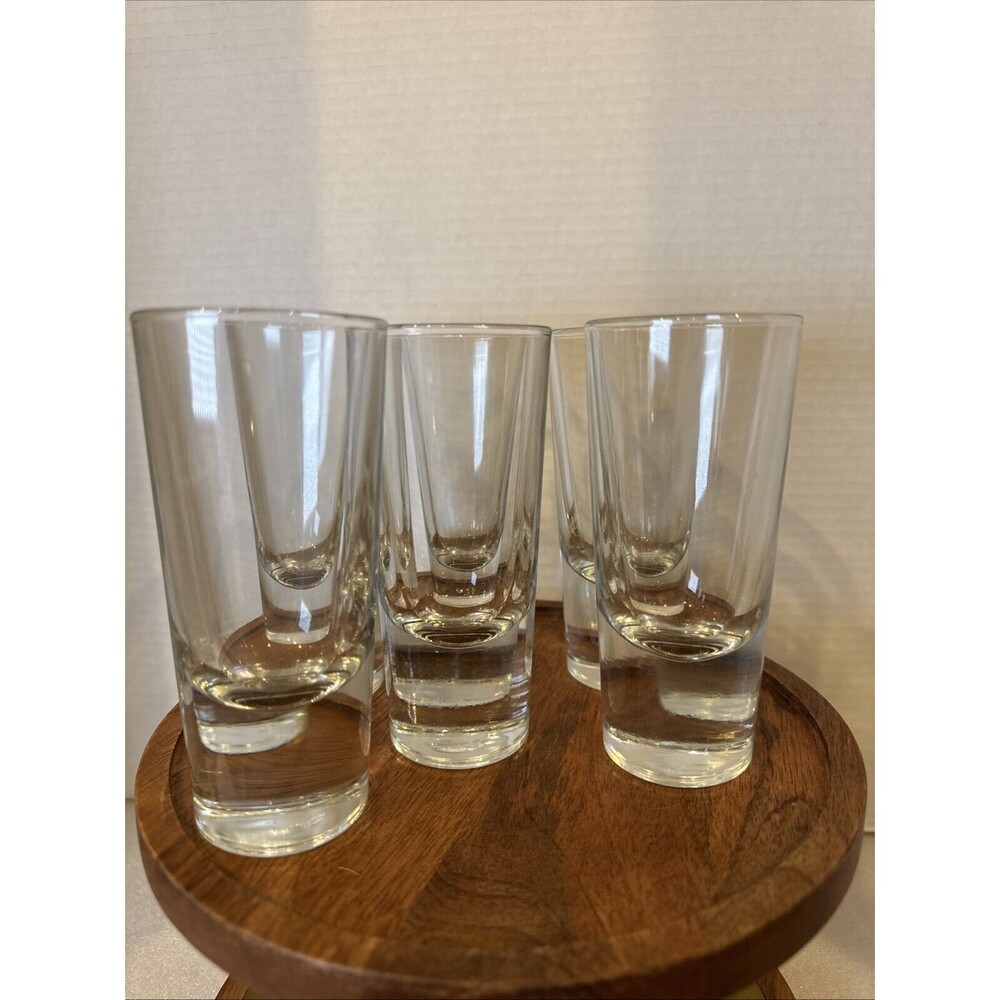 Libbey Crisa 5.37 Oz Shot Style Glasses 5 3/8” Heavy Glass Sipping or Tasting